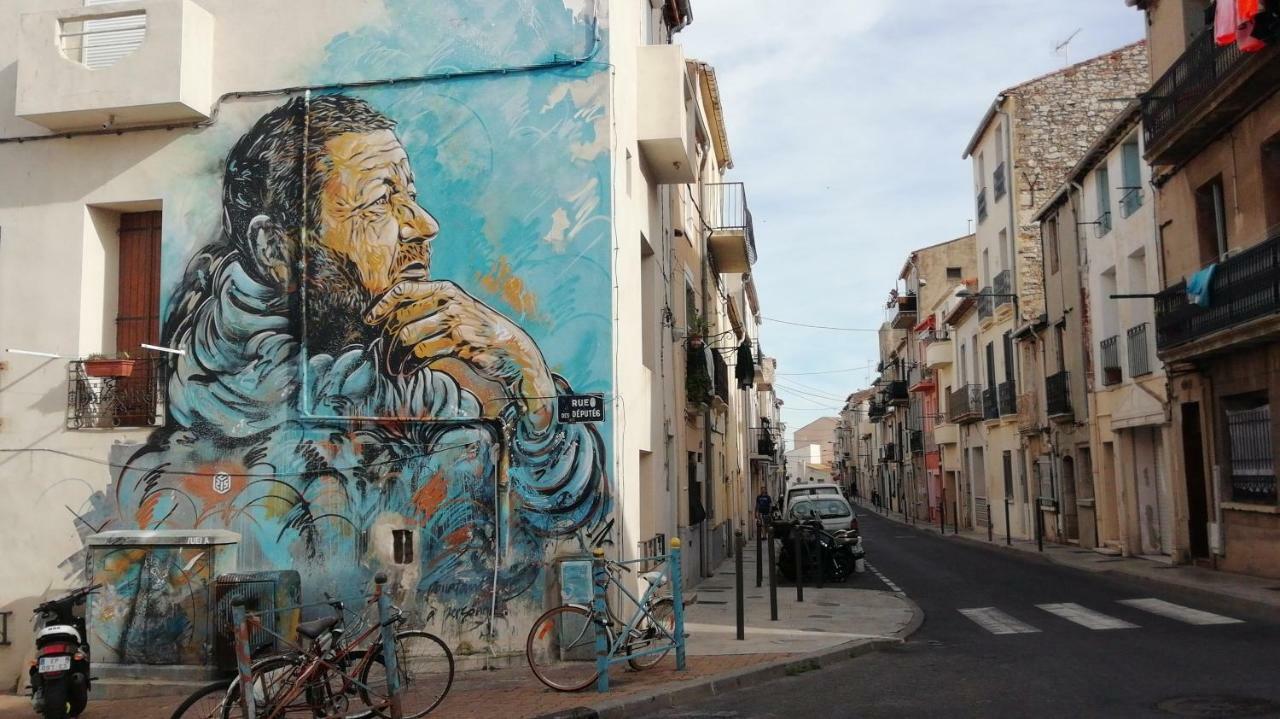 Le Pouffre, maison de pêcheur au quartier des artistes, clim, WiFi Sète Exterior foto