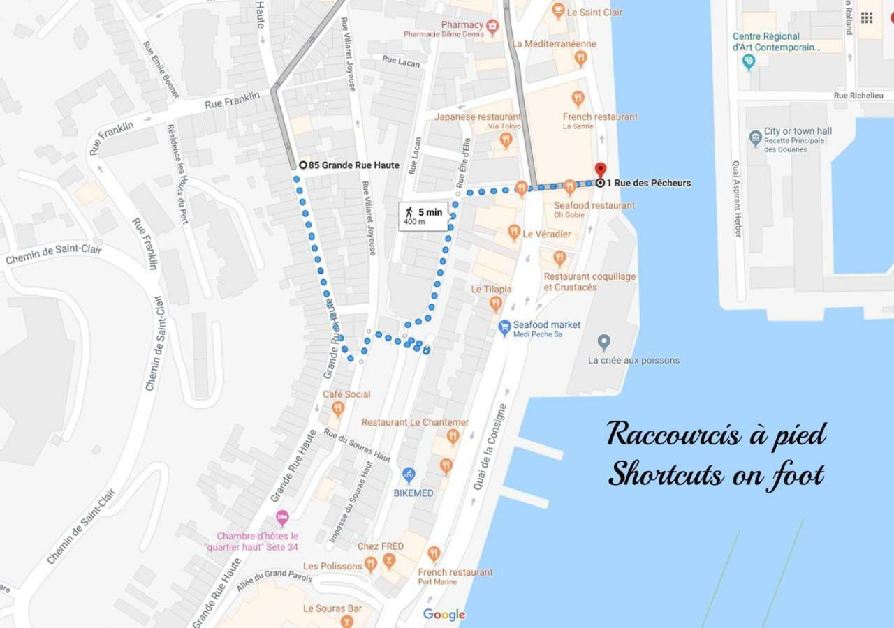 Le Pouffre, maison de pêcheur au quartier des artistes, clim, WiFi Sète Exterior foto